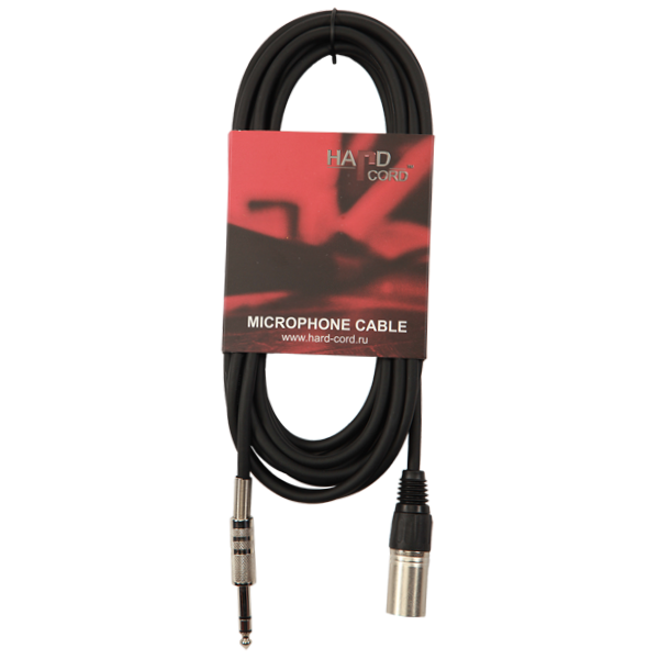 HardCord MCS-50 микрофонный кабель XLR(M)-Jack mono 6,3mm  5m